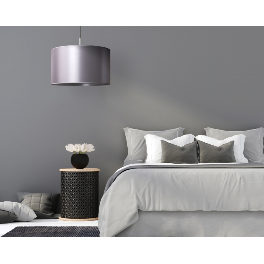 Duolla - Riippuvalaisin CANNES 1xE27/15W/230V d. 50 cm hopea