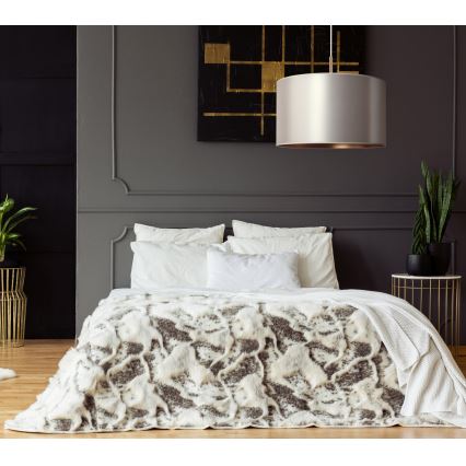 Duolla - Riippuvalaisin CANNES 1xE27/15W/230V d. 50 cm hopea/kupari