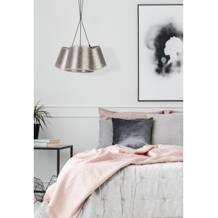 Duolla - Riippuvalaisin ROSSA 3xE27 / 40W / 230V hopea