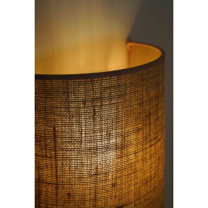 Duolla - Seinävalaisin YUTE 1xE27/15W/230V halkaisija 20 cm ruskea