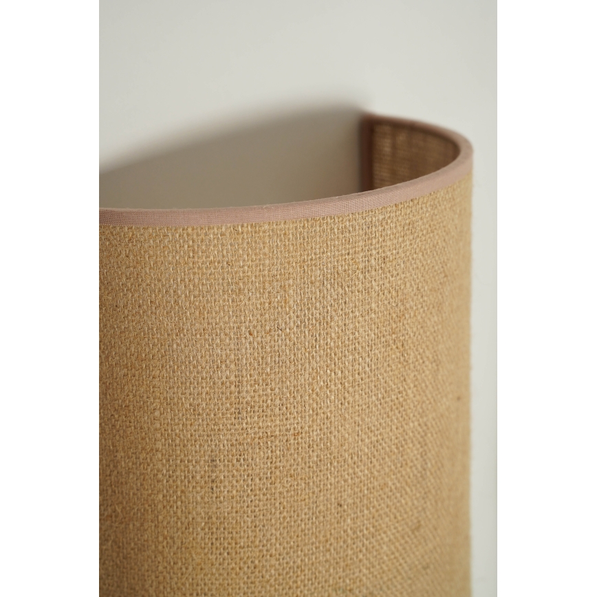 Duolla - Seinävalaisin YUTE 1xE27/15W/230V halkaisija 20 cm ruskea