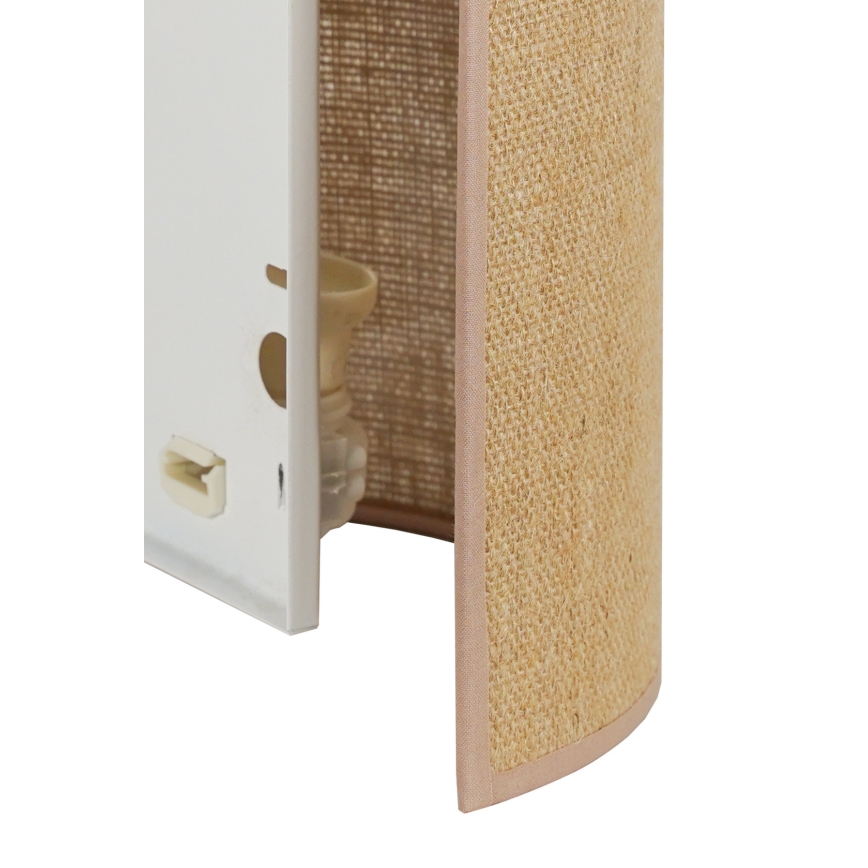 Duolla - Seinävalaisin YUTE 1xE27/15W/230V halkaisija 20 cm ruskea