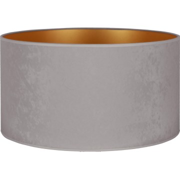 Duolla - Universaali lampunvarjostin VELVET E27 halkaisija 35 cm harmaa/kulta