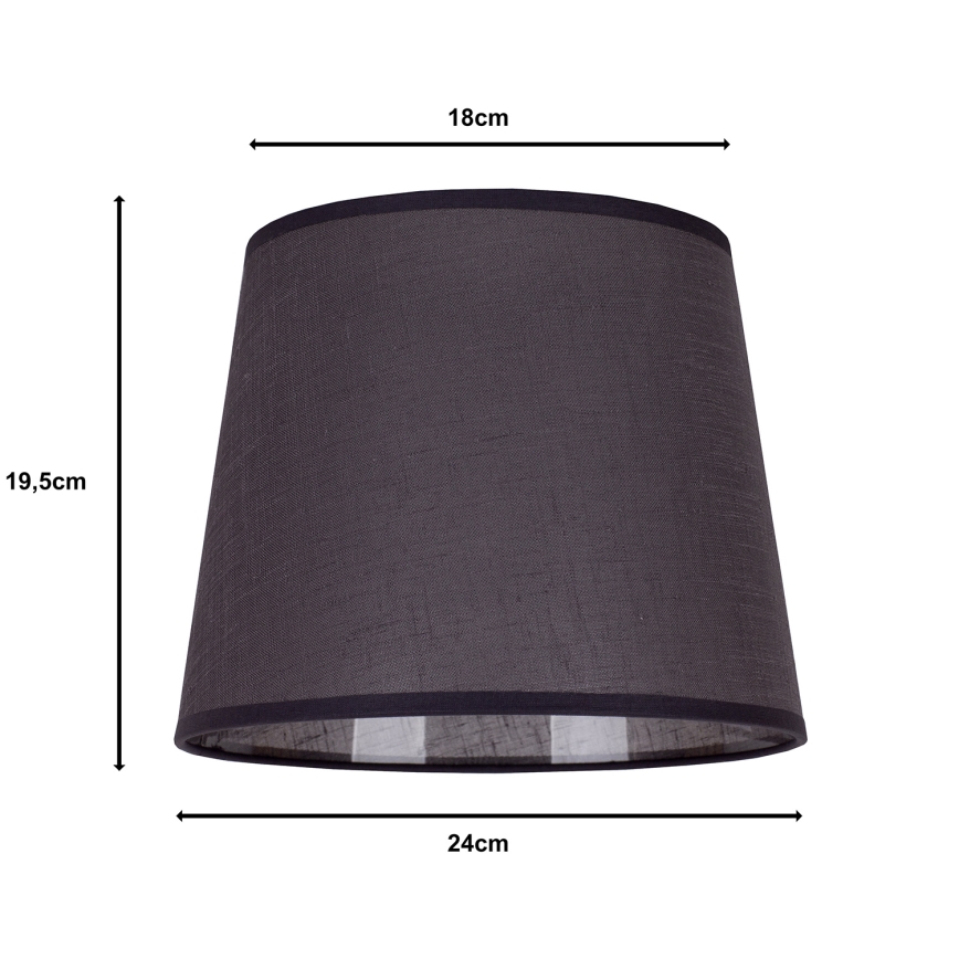 Duolla - Varjostin pöytävalaisimeen CLASSIC M E27 halkaisija 24 cm antrasiitti