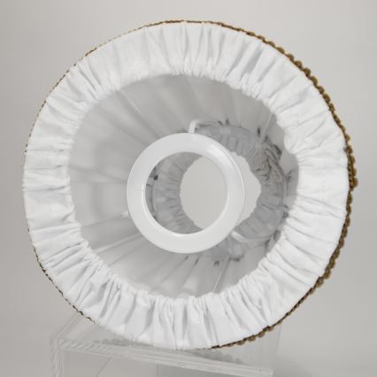 Duolla - Varjostin pöytä- ja lattiavalaisimeen E27 pr. 15 cm valkoinen/ruskea