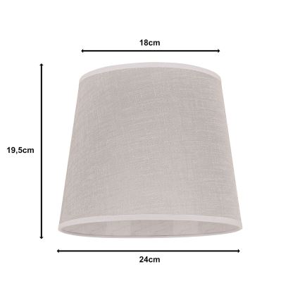 Duolla - Varjostin pöytävalaisimeen CLASSIC M E27 halkaisija 24 cm beige