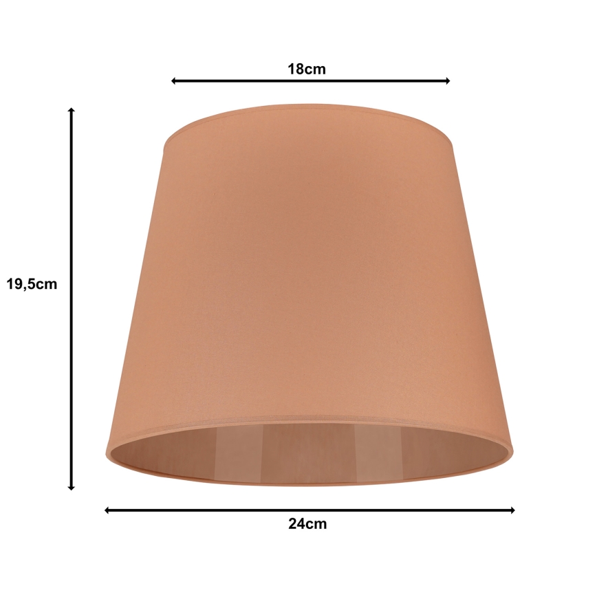 Duolla - Varjostin pöytävalaisimeen CLASSIC M E27 halkaisija 24 cm ruskea