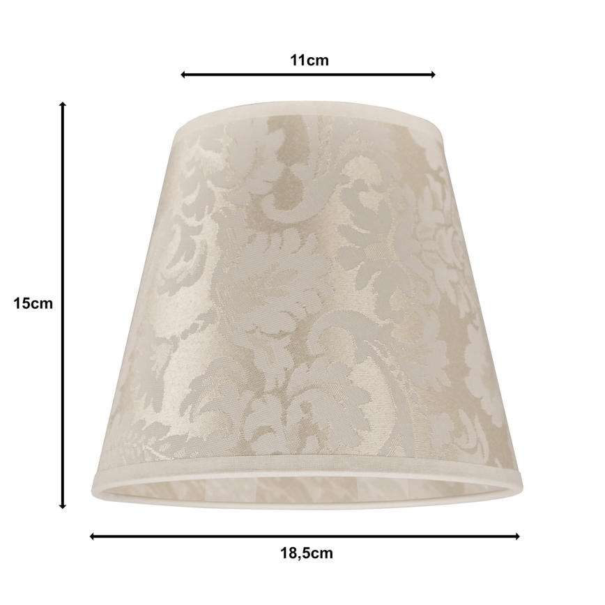 Duolla - Varjostin pöytävalaisimeen SOFIA XS E14 halkaisija 18,5 cm beige