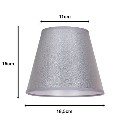 Duolla - Varjostin pöytävalaisimeen SOFIA XS E14 pr. 18,5 cm hopea