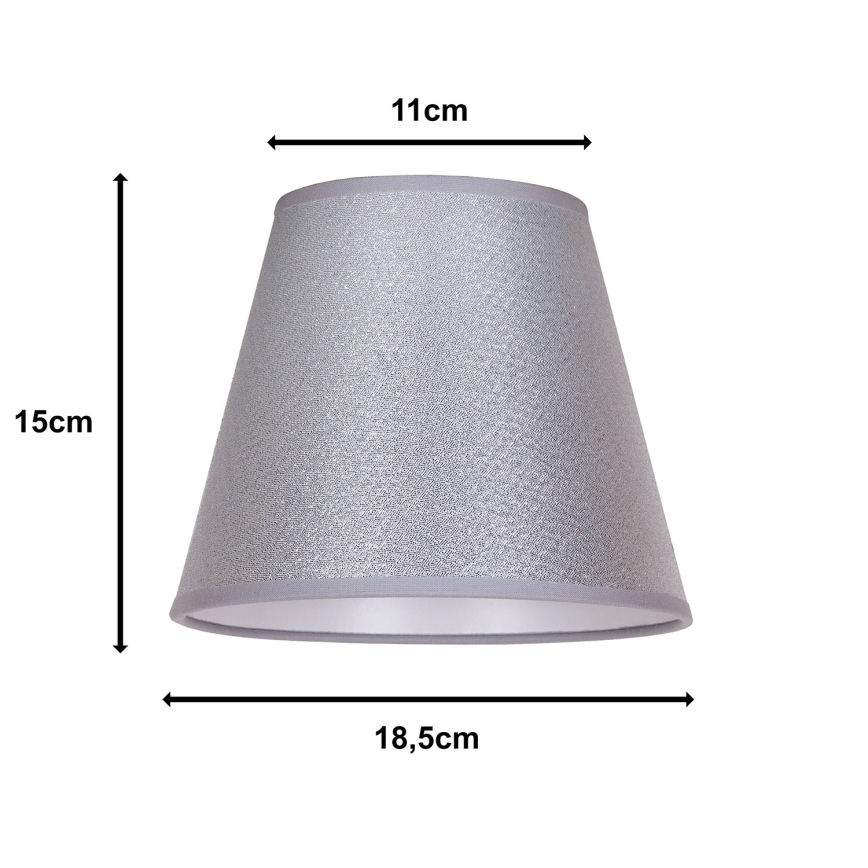 Duolla - Varjostin pöytävalaisimeen SOFIA XS E14 pr. 18,5 cm hopea