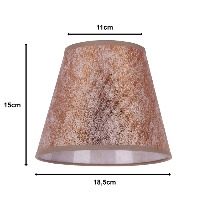 Duolla - Varjostin pöytävalaisimeen SOFIA XS E14 pr. 18,5 cm kuparinvärinen