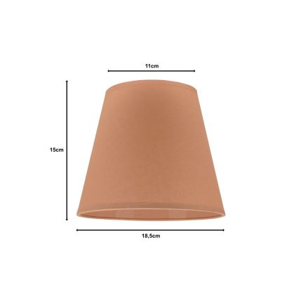Duolla - Varjostin pöytävalaisimeen SOFIA XS E14 pr. 18,5 cm ruskea