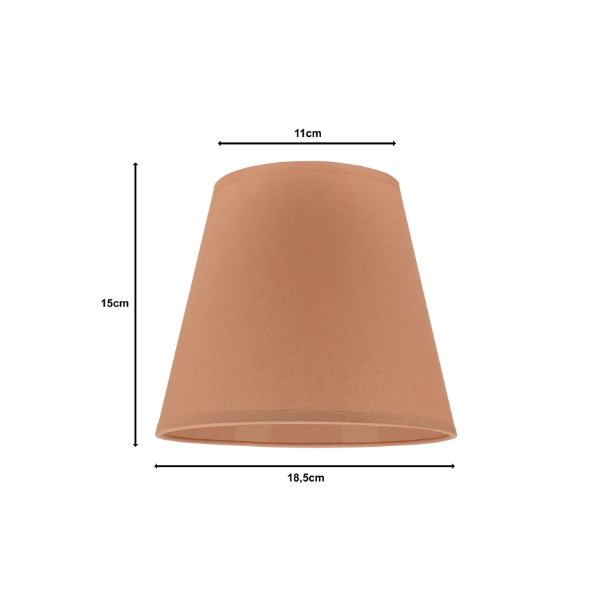 Duolla - Varjostin pöytävalaisimeen SOFIA XS E14 pr. 18,5 cm ruskea