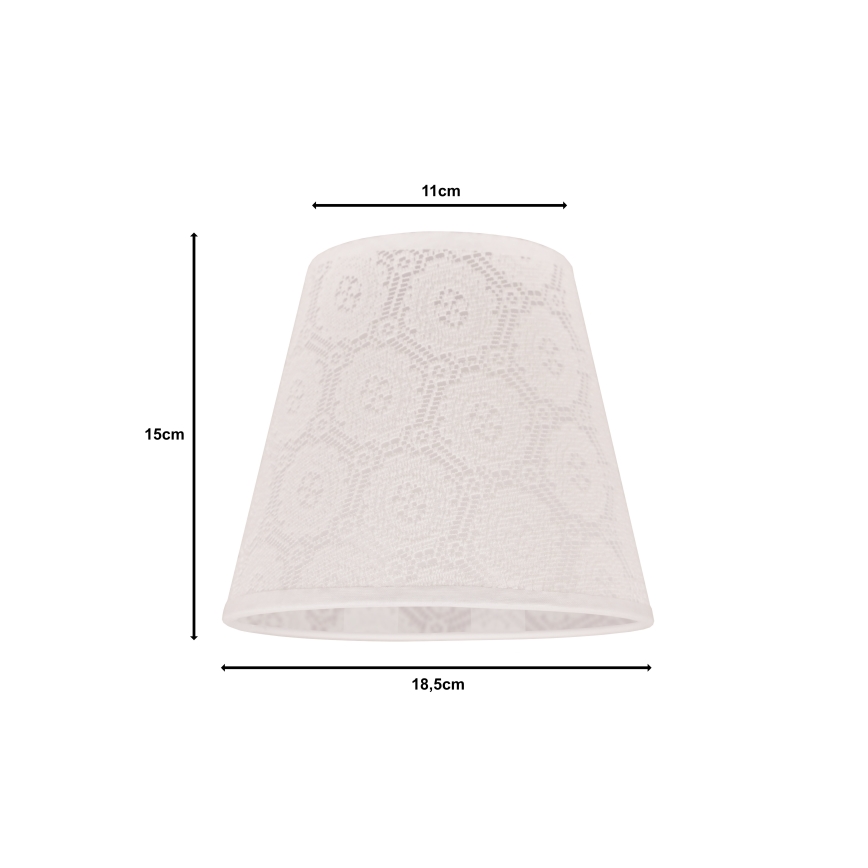 Duolla - Varjostin pöytävalaisimeen SOFIA XS E14 pr. 18,5 cm valkoinen