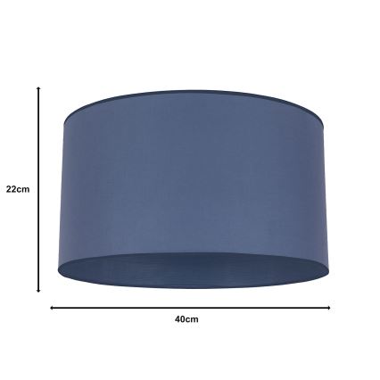 Duolla - Yleismallinen ROLLER-varjostin E27, halkaisija 40 cm, sininen