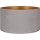 Duolla - Yleiskäyttöinen VELVET-varjostin E27 pr. 35 cm harmaa/kulta