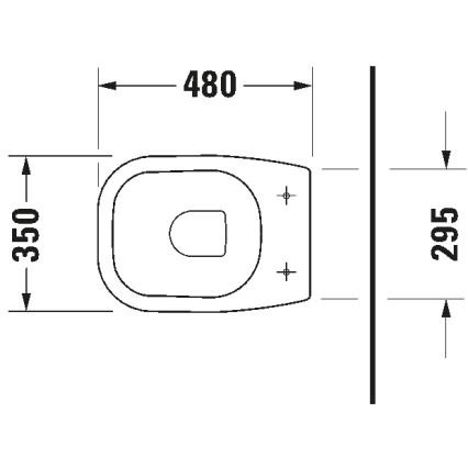 Duravit 21080900002 - Lattiakiinnitteinen WC D-CODE keramiikka/kiiltävä valkoinen