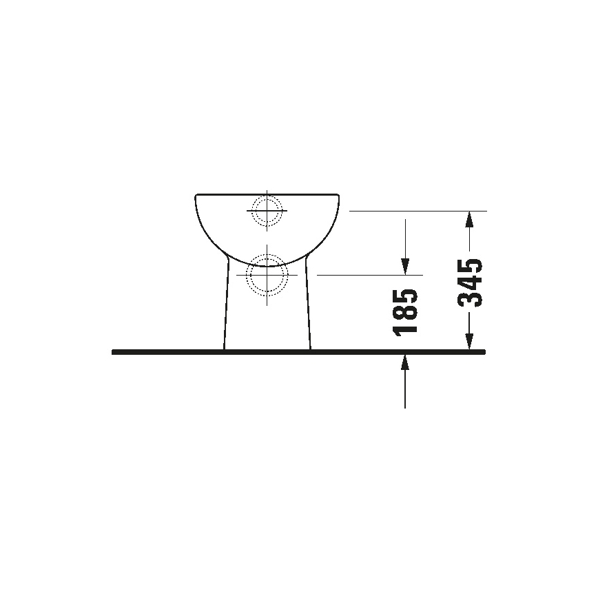 Duravit 21080900002 - Lattiakiinnitteinen WC D-CODE keramiikka/kiiltävä valkoinen