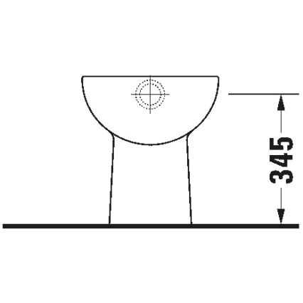 Duravit 21100100002 - D-CODE lattiapönttö, keramiikka, kiiltävä valkoinen
