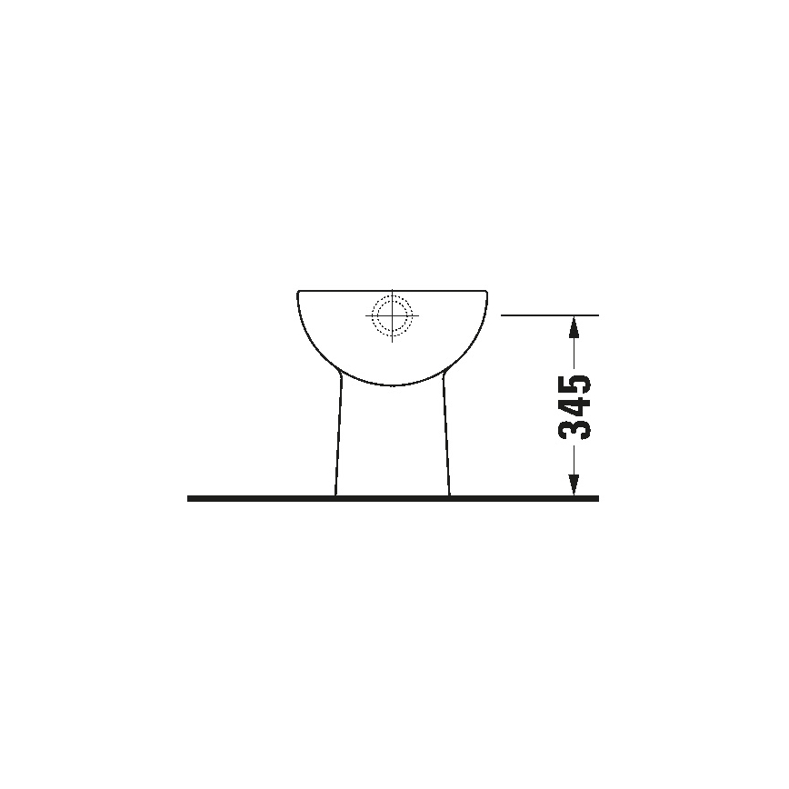 Duravit 21100100002 - D-CODE lattiapönttö, keramiikka, kiiltävä valkoinen