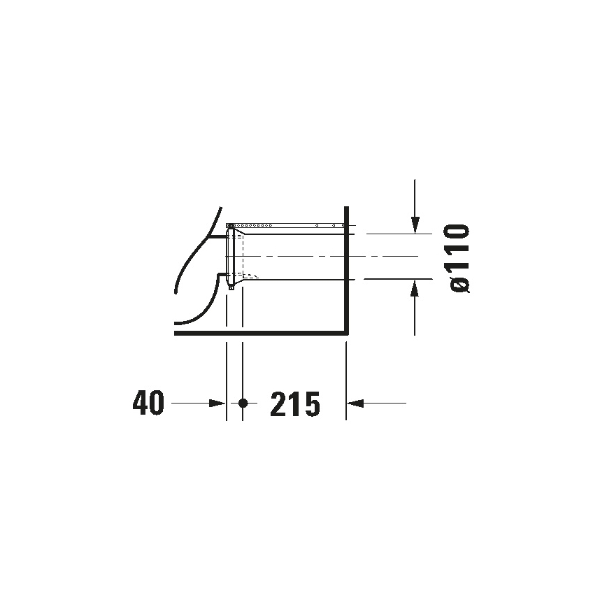 Duravit 21180900002 - WC-yhdistelmä D-CODE keramiikka/kiiltävä valkoinen