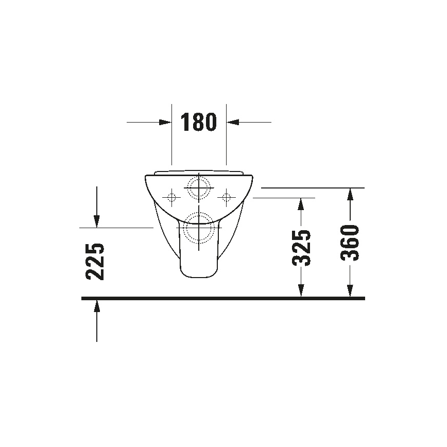 Duravit 22110900002 - Seinään kiinnitettävä WC-istuin D-CODE, keramiikka/kiiltävä valkoinen