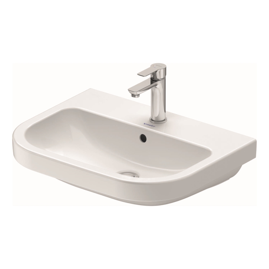 Duravit 23986000002 - Seinälle asennettava pesuallas D-CODE 60x46 cm keramiikka/kiiltävä valkoinen