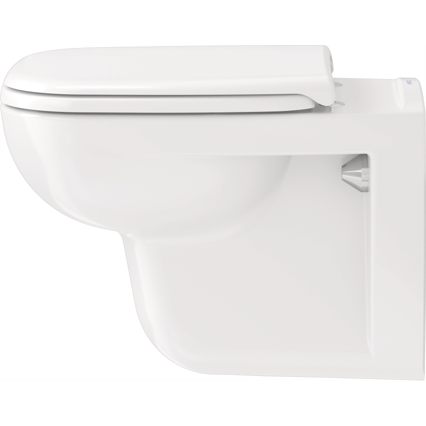 Duravit 25350900002 - Seinään asennettava WC-istuin D-CODE, keramiikka/kiiltävä valkoinen