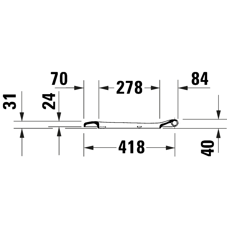 Duravit 28210000 - WC-istuimen kansi D-CODE 37,4x43,3 cm valkoinen