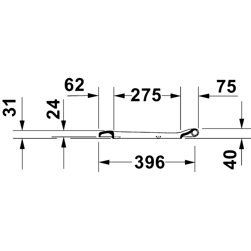 Duravit 28310000 - D-CODE WC-istuinkansi 37,4 x 42 cm, valkoinen