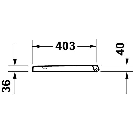 Duravit 28310000 - D-CODE WC-istuinkansi 37,4 x 42 cm, valkoinen