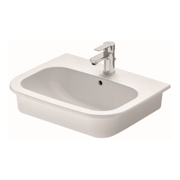 Duravit 337540000 - Upotettava pesuallas D-CODE 54,5x43,5 cm keraaminen/kiiltävä valkoinen