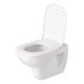 Duravit 45351900A1 - Seinään kiinnitettävä WC istuinkannen kanssa D-CODE, keraamiikka/kiiltävä valkoinen
