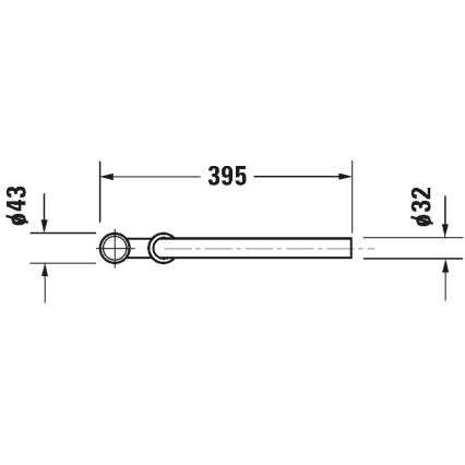 Duravit 50260000 - Pesualtaan sifoni UNIVERSAL, kiiltävä kromi