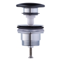 Duravit 50791300 - Pesualtaan pohjaventtiili PUSH-OPEN, halkaisija 6,5 cm, mattainen antrasiitti