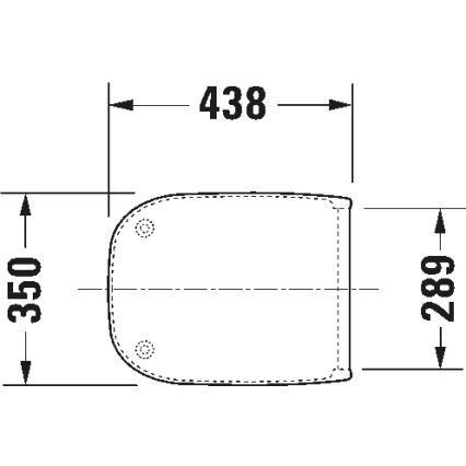Duravit 67390099 - SoftClose WC-istuinkansi D-CODE 35x43,8 cm valkoinen