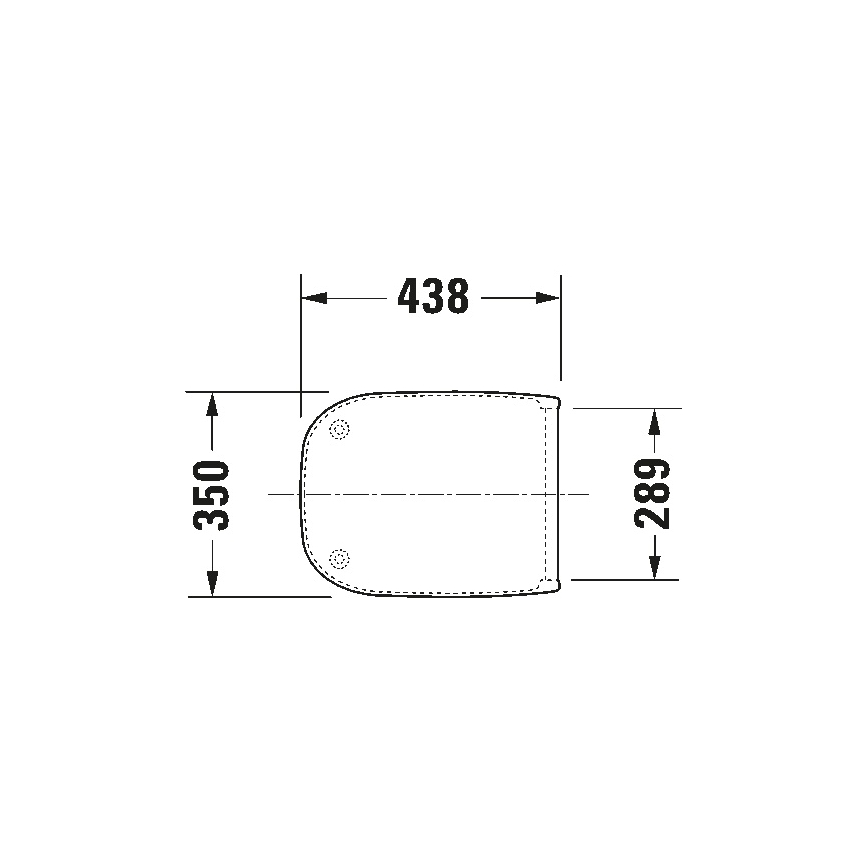 Duravit 67390099 - SoftClose WC-istuinkansi D-CODE 35x43,8 cm valkoinen