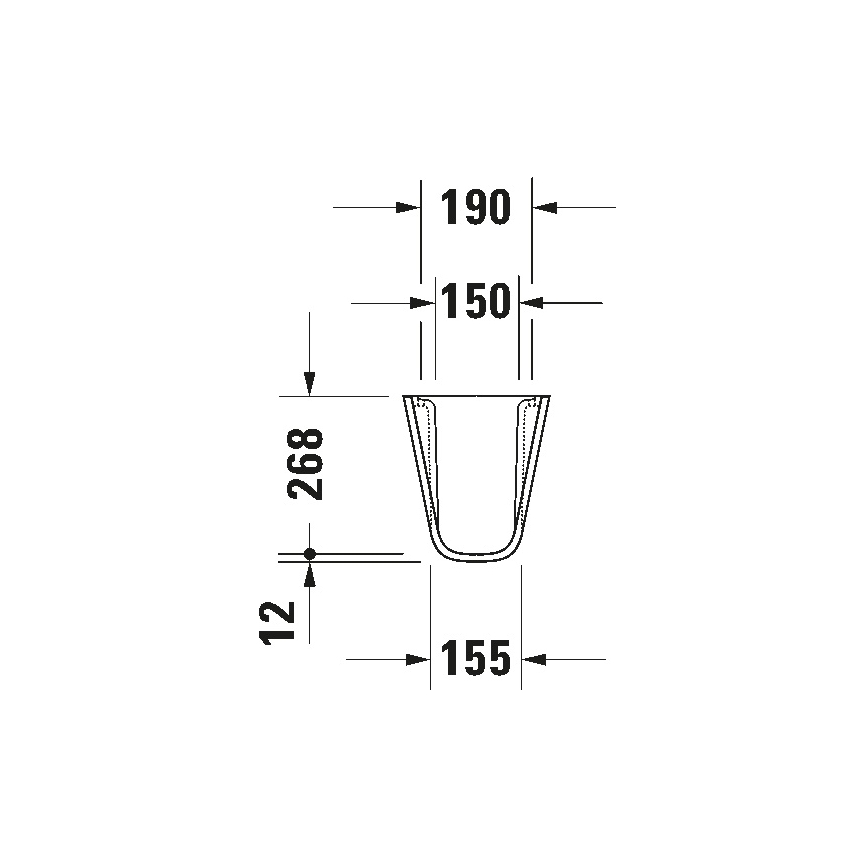 Duravit 8571800002 - D-CODE sifonin peite 30x26,8 cm keramiikka/kiiltävä valkoinen