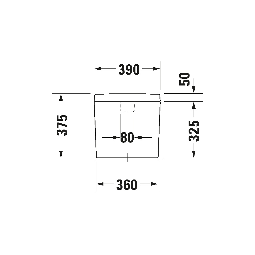 Duravit 927000004 - WC:n huuhtelusäiliö D-CODE 6/3l keraaminen/valkoinen