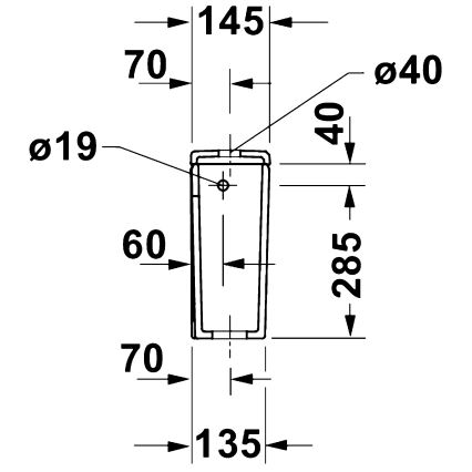 Duravit 9530000852 - Huuhtelusäiliö WC:hen D-CODE 4,5/3 l, keraaminen, valkoinen
