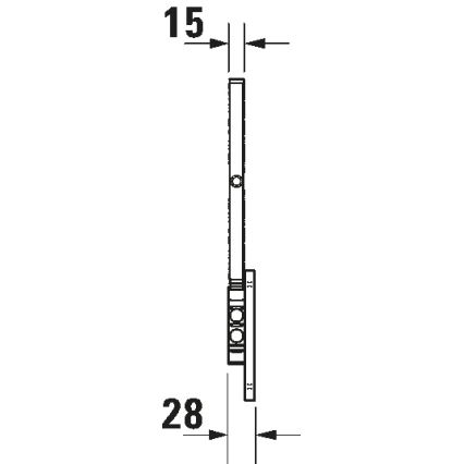 Duravit 99121000 - Seinälle asennettava meikkipeili D-CODE, kiiltävä kromi