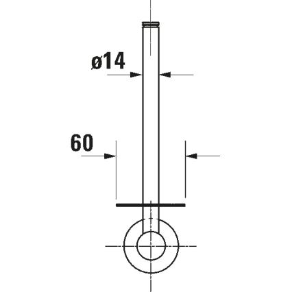 Duravit 99151000 - WC-paperiteline D-CODE, kiillotettu kromi