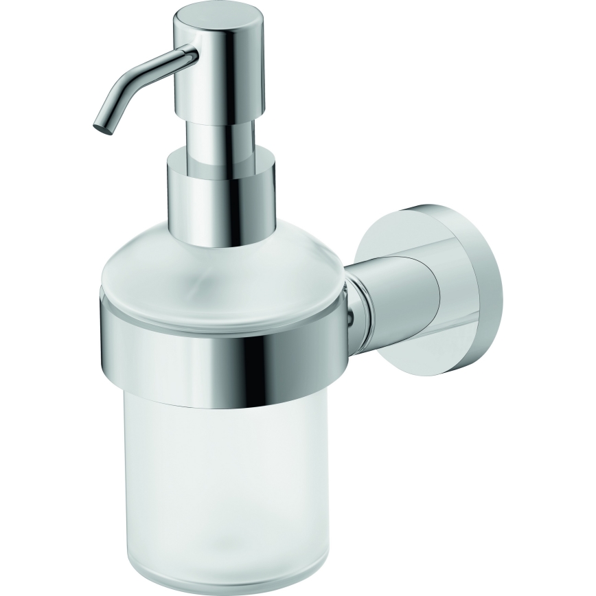 Duravit 99161000 -Seinään asennettava saippua-annostelija D-CODE 390 ml maitolasi/kiiltävä kromi