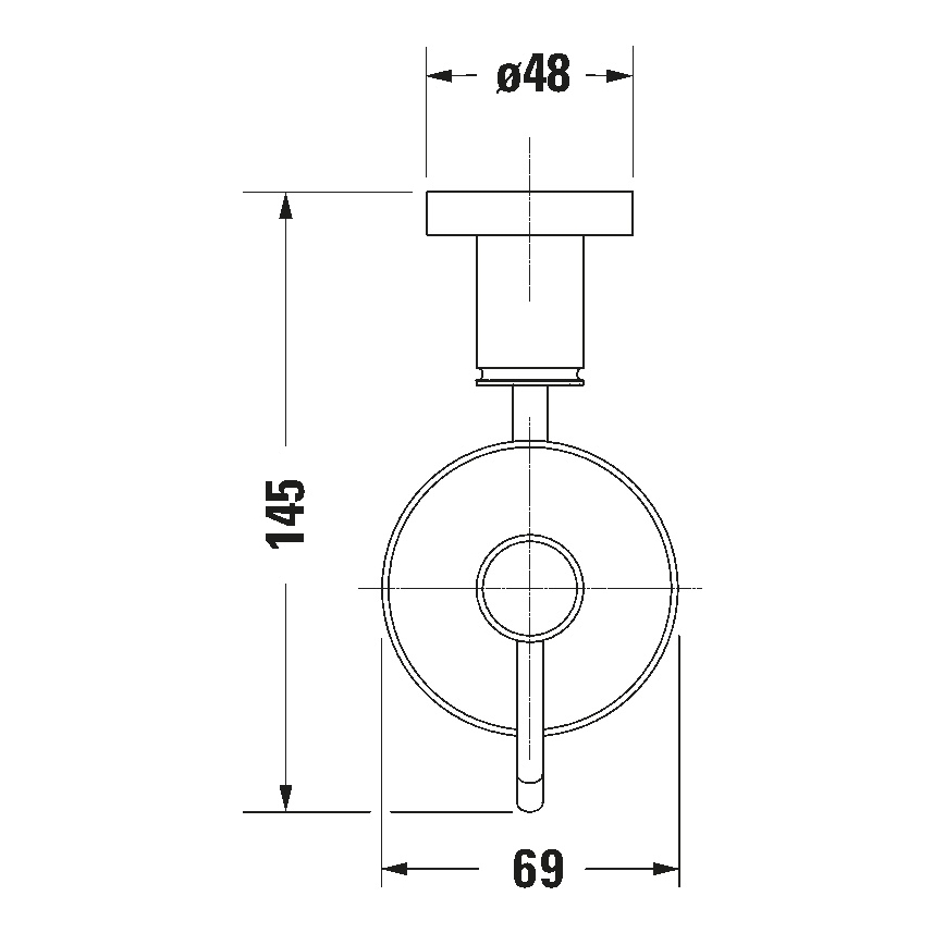 Duravit 99161000 -Seinään asennettava saippua-annostelija D-CODE 390 ml maitolasi/kiiltävä kromi