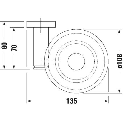 Duravit 99184600 - Seinään asennettava D-CODE-saippuateline, oikeanpuoleinen, mattamusta