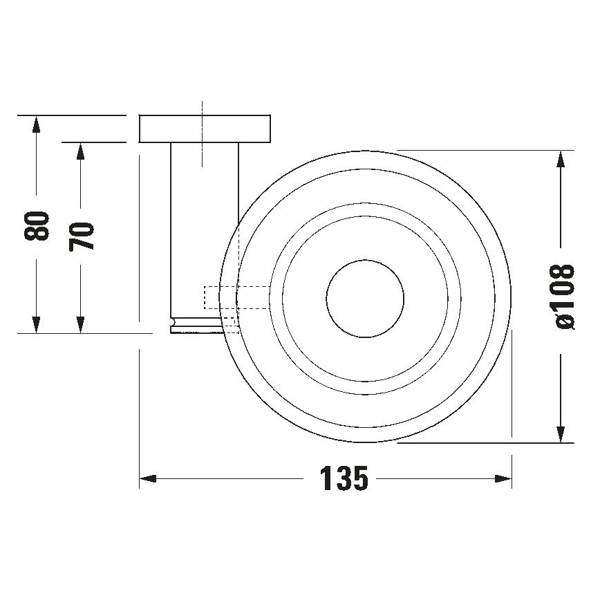 Duravit 99184600 - Seinään asennettava D-CODE-saippuateline, oikeanpuoleinen, mattamusta