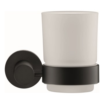 Duravit 99204600 - Seinään asennettava hammasharjateline D-CODE oikeanpuoleinen mattamusta