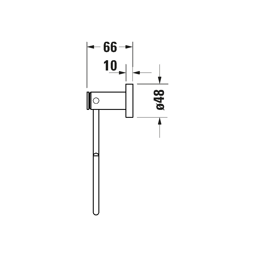 Duravit 99211000 - Seinään asennettava pyyhekoukku D-CODE kiillotettu kromi