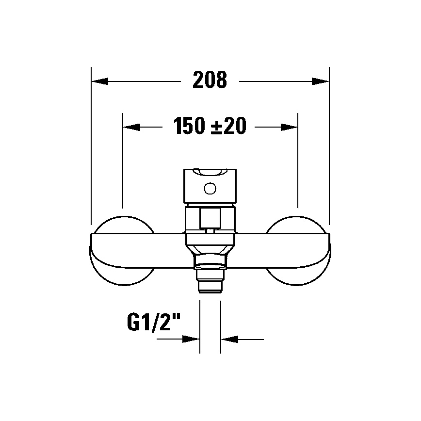 Duravit DC5230001046 - D-CODE kylpyammehana mattamusta