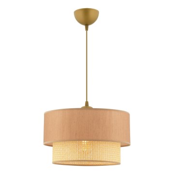 ECHO-riippuvalaisin vaijerilla 1xE27/60W/230V beige